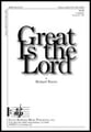 Great Is the Lord SATB choral sheet music cover